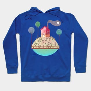 A house in the middle of a hill Hoodie